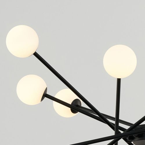 Люстра на штанге Delight Collection MD19001025-16A black - фото 4