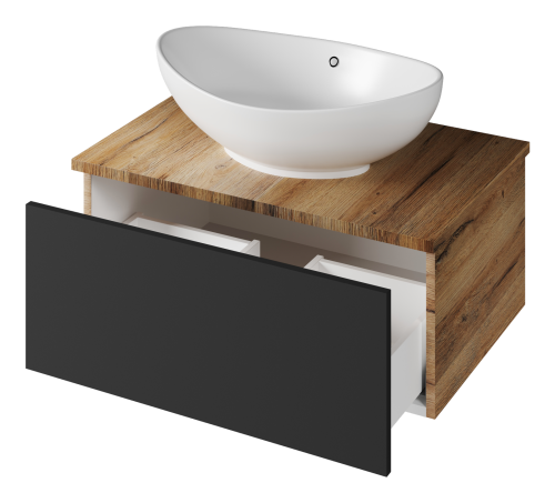 Тумба под раковину Misty Ива П-Ива-01070-481Я 70х45х30 подвесная - фото 4