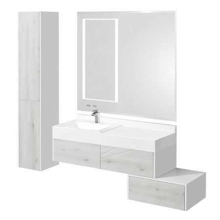 Тумба под раковину Aquaton Сакура 1A220403SKW80 70х50 подвесная цвет белый