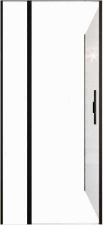 Душевой уголок Allen Brau Priority 3.31003.BBA + 3.31018.BBA 90х90 стекло прозрачное профиль черный без поддона