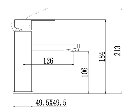 Смеситель Fmark FS8101C на раковину золото