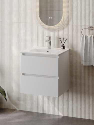 Тумба с раковиной Teymi Laina F16027 50х46х50 подвесная - фото 4