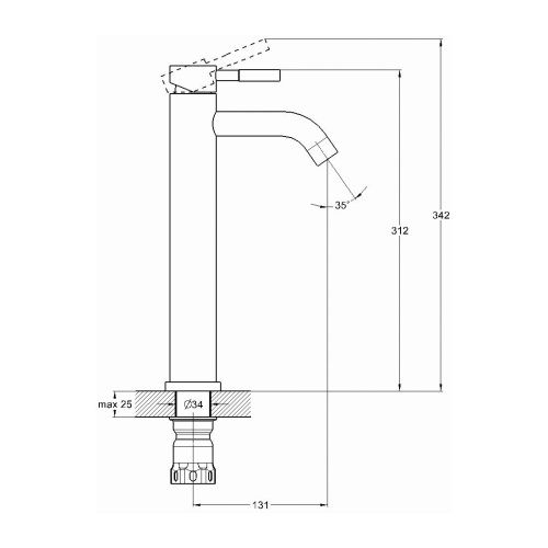 Смеситель G.Lauf ZAP ZAP1-C090 на раковину сатин - фото 3