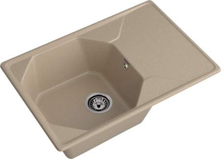 Кухонная мойка Granfest Unique U-740L песочный 74х50 цвет бежевый поверхность матовая
