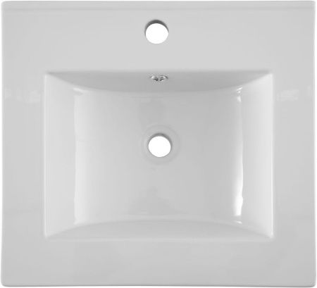 Раковина керамическая Aquanet Flat 00303190 50х40 полувстраиваемая цвет белый 1 отверстие под смеситель