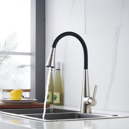 Смеситель для кухни Rose R213L на мойку сатин