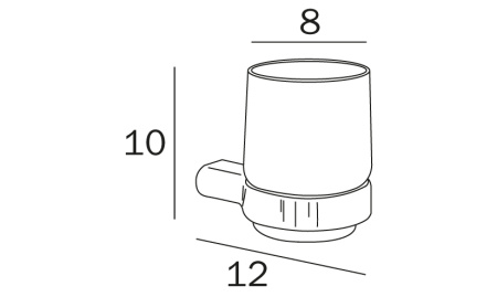 Стакан Inda MITO A20010NE21