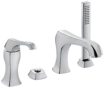 Смеситель Emmevi Ares 76120/CRS на борт ванны брашированный хром