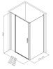 Душевой уголок Allen Brau Priority 3.31037.00 + 3.31040.00 160х80 стекло прозрачное профиль хром без поддона