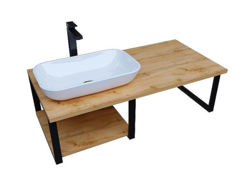 Столешница 1MarKa Grunge Loft Ц0000004100 120х60 накладная цвет дуб вотан - фото 3