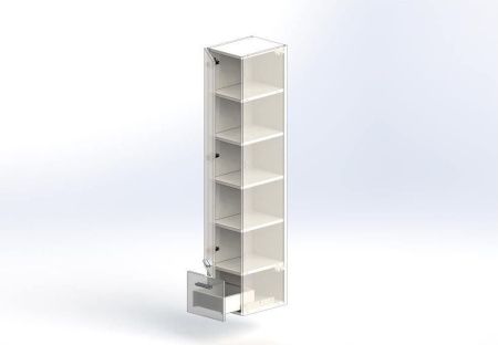 Шкаф-пенал Aquanet Верона 00175390 30х160 подвесной цвет белый