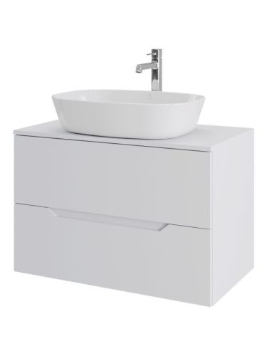 Тумба с раковиной Orange Line Li-80TuwMDF+B08-500W 80х50