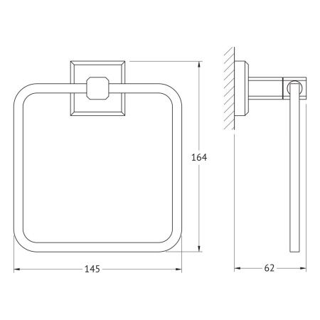 Полотенцедержатель Artwelle HAGEL 9913
