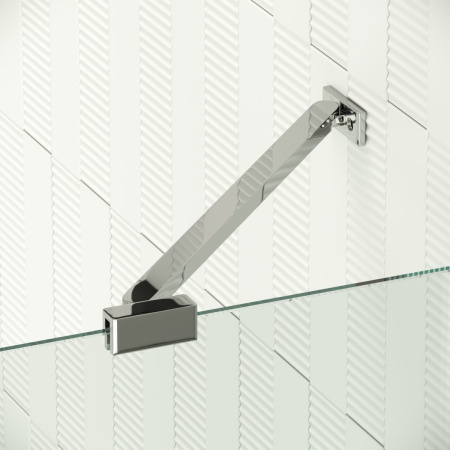 Душевая дверь Vegas-Glass AFP Retta AFP Retta 100 08 Moru L 100х200 стекло рифленое профиль хром глянцевый