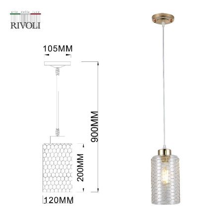 Светильник подвесной Rivoli Malice (Малице) Б0054877