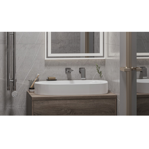 Раковина Whitecross MOONSTONE 70 см 0731.070035.100 накладная цвет белый глянцевый - фото 3