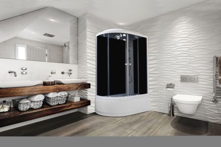 Душевая кабина Parly Classic EC1221R 120х80 асимметричная с крышей ориентация правая