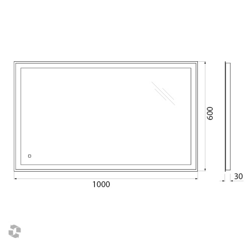 Зеркало BelBagno SPC-GRT-1000-600-LED-TCH 100х60 - фото 5