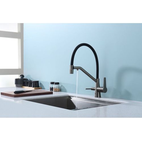 Смеситель для кухни Raglo R80 R80.62.09 на мойку графит - фото 4