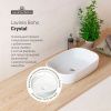 Раковина из сантехнического фарфора Lavinia Boho Bathroom Sink 33311002 50х40 накладная цвет белый без отверстий под смеситель