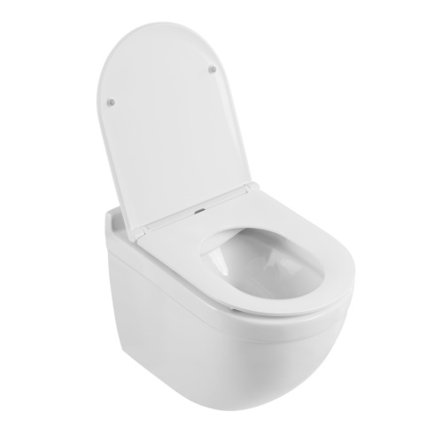 Чаша унитаза подвесная BelBagno SENSO-R BB017CHR цвет белый без сиденья каскадный смыв - фото 2