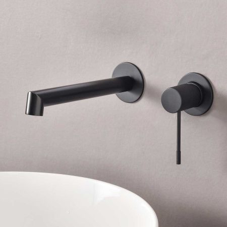 Смеситель для раковины Vincea Desire VBFW-1D1MB встраиваемый в стену черный
