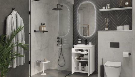 Тумба под раковину Velvex KLAUFS tpKLA.50.2D-616.216 50х40 подвесная цвет белый