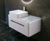 Тумба под раковину Jorno SHINE Shi.01.90/P/W 90х50 подвесная цвет белый