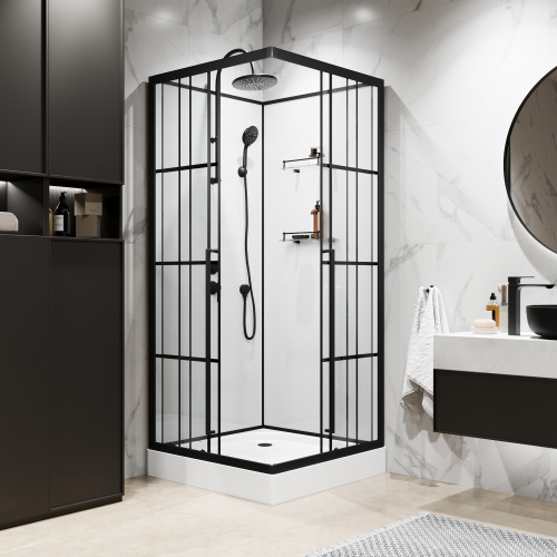 Душевая кабина Niagara Standart ST90/15QL/KL/BKT 90х90 квадратная без крыши - фото 4