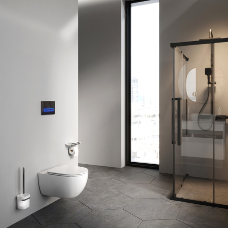 Чаша унитаза подвесная Am.Pm Awe C111700WH цвет белый без сиденья безободковая каскадный смыв