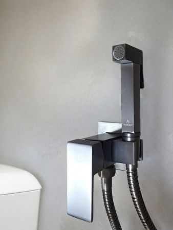 Гигиенический душ со смесителем AltroBagno BM AltroBagnoBM060121GM оружейная сталь