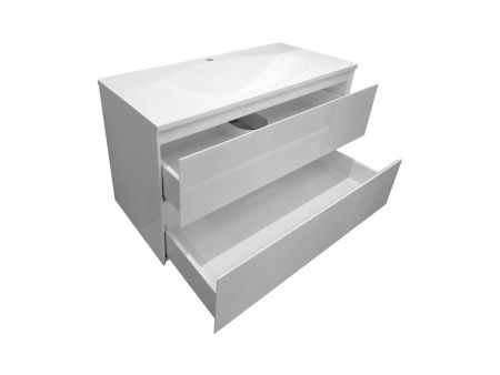 Тумба с раковиной Эстет Malta ФР-00007060 100х50 подвесная цвет белый