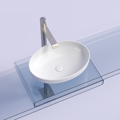 Раковина Ceramica Nova ELEMENT 50 см CN6056 накладная цвет белый - фото 3