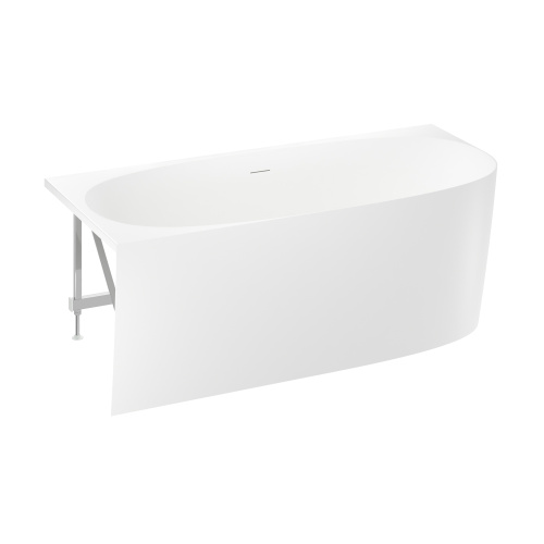 Ванна акриловая Wellsee Belle Spa 2.0 235802000 160х75 пристенная асимметричная с каркасом - фото 2