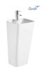 Раковина из сантехнического фарфора Cerutti SPA CT7830 40х40 напольная цвет белый 1 отверстие под смеситель