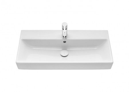 Раковина из сантехнического фарфора Roca Oleta 73274C500Y 80х40 накладная цвет белый