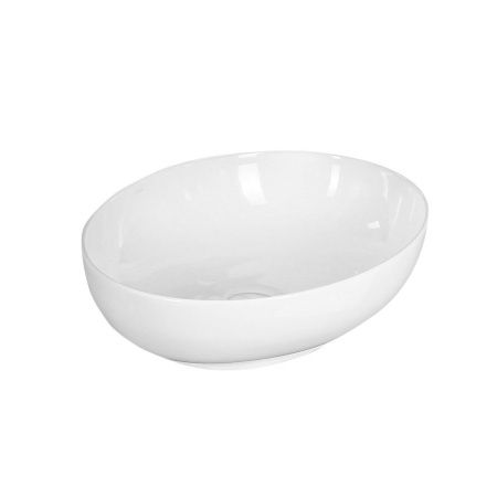 Раковина из сантехнического фарфора Melana 320316-805 50х40 накладная цвет белый без отверстий под смеситель