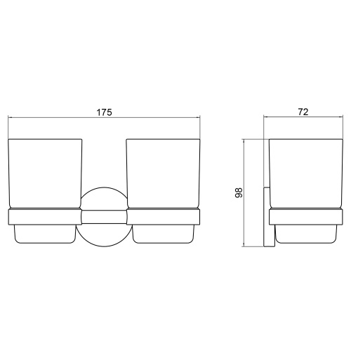 Стакан для зубных щеток Timo Saona 13034/03 - фото 2 Стакан для зубных щеток Timo Saona 13034/03 - фото 2
