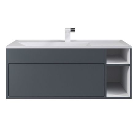 Тумба с раковиной Uperwood Lotus Premium 39340207465 100х50 цвет серый