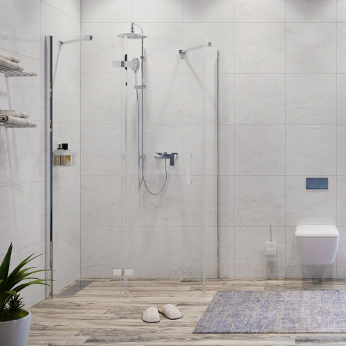 Душевой уголок WasserKRAFT  10H07LWHITE 120x90 стекло прозрачное 8 мм - фото 2