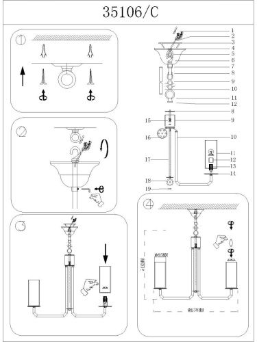 Люстра подвесная Newport 35100 35106/C - фото 2