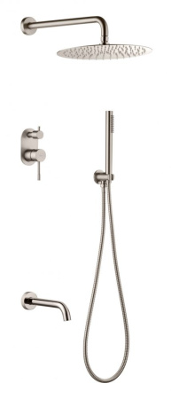 Душевая система Boheme Uno 464-2-NB встраиваемая цвет никель