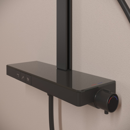 Душевая стойка Sancos Vos SC6100MB настенная цвет черный