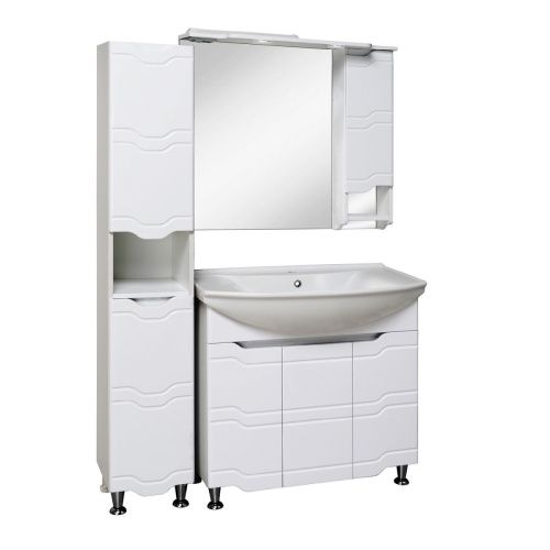 Шкаф-пенал RUNO Стиль 00000001122 30х28х176 напольный цвет белый - фото 3