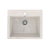 Кухонная мойка Practik PR-565 PR-M-565-001 55х50 цвет белый поверхность глянцевая