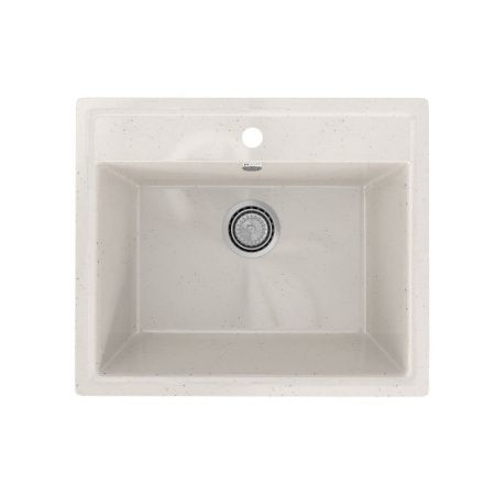 Кухонная мойка Practik PR-565 PR-M-565-001 55х50 цвет белый поверхность глянцевая
