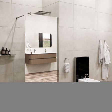 Душевая перегородка Wasserkraft Rur 30W 30W46-MR 110х200 стекло зеркальное профиль хром