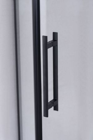 Душевой уголок Niagara Nova 68010811BLACK 90х90 стекло прозрачное профиль черный без поддона