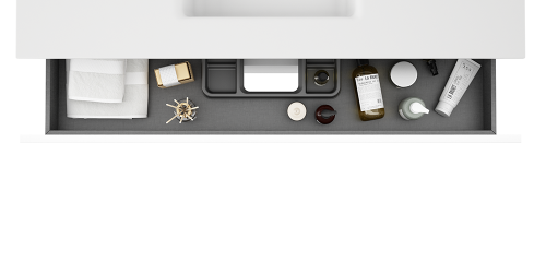 Тумба под раковину Visobath Granada 87543/73546 120х45х55 подвесная цвет белый матовый - фото 3