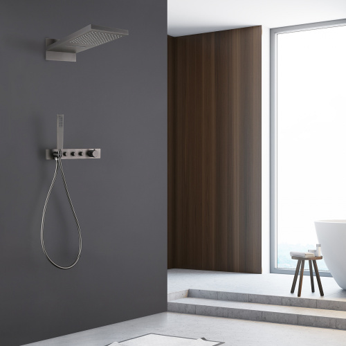 Душевая система ABBER AF8752NG встраиваемая в стену с термостатом - фото 2